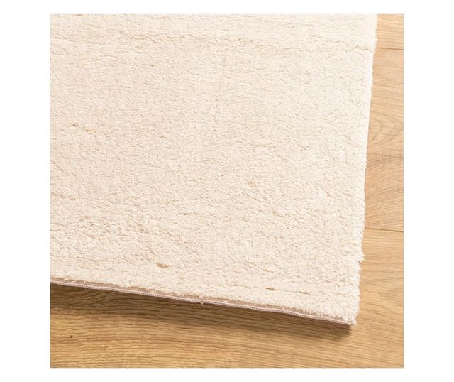 HUARTE bézs rövid szálú puha és mosható szőnyeg 80 x 200 cm