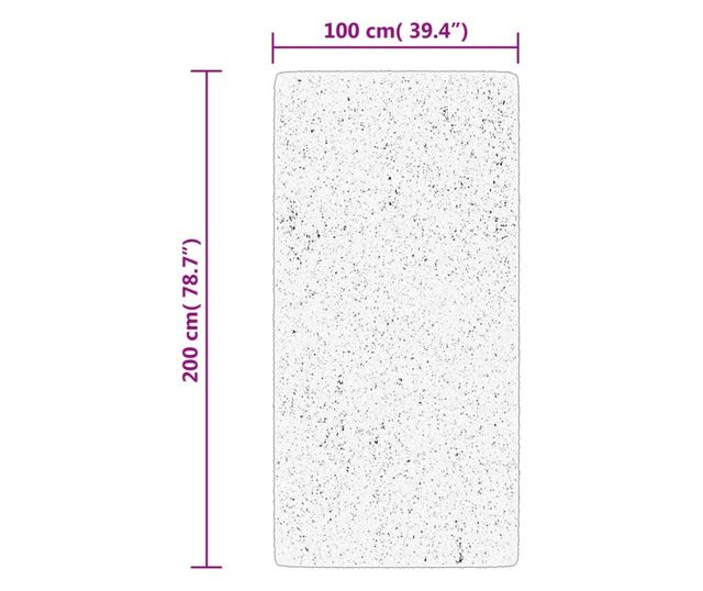 HUARTE homokszínű rövid szálú puha és mosható szőnyeg 100x200cm