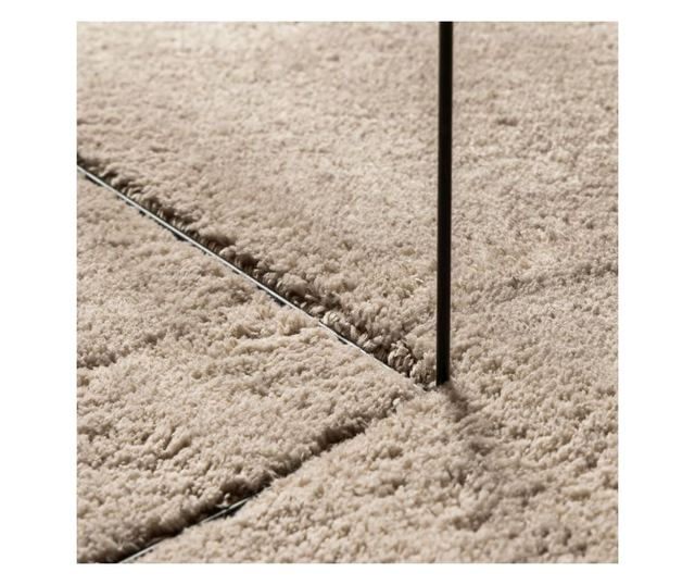 HUARTE homokszínű rövid szálú puha és mosható szőnyeg 100x200cm