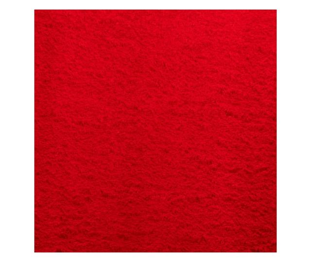 HUARTE piros rövid szálú puha és mosható szőnyeg 80 x 200 cm