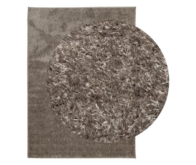 ISTAN szürke hosszú szálú fényes szőnyeg 240 x 340 cm