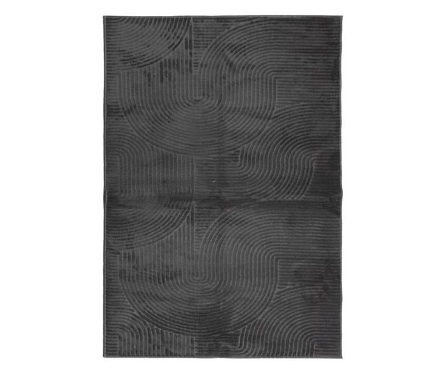 IZA antracit rövid szálú skandináv stílusú szőnyeg 140 x 200 cm