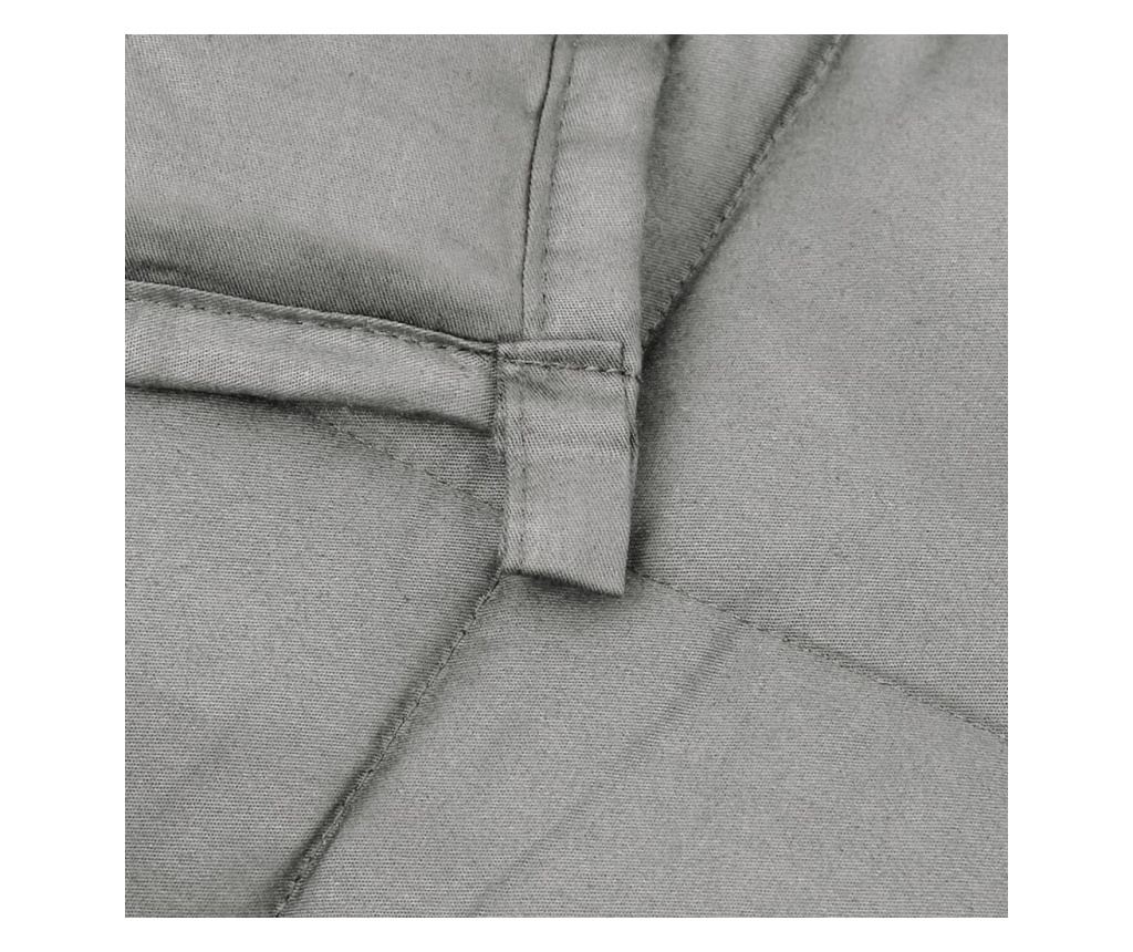 Тежест одеяло, сиво, 135x200 см, 10 кг, текстил - 5