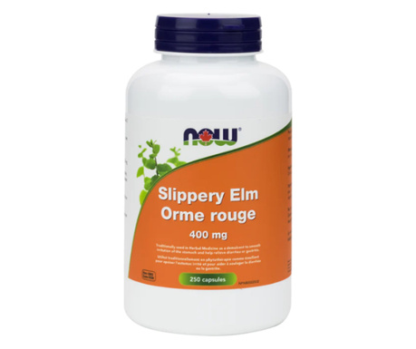 Supliment alimentar Now Foods Slippery Elm Orme Rouge 400mg, 250 capsule