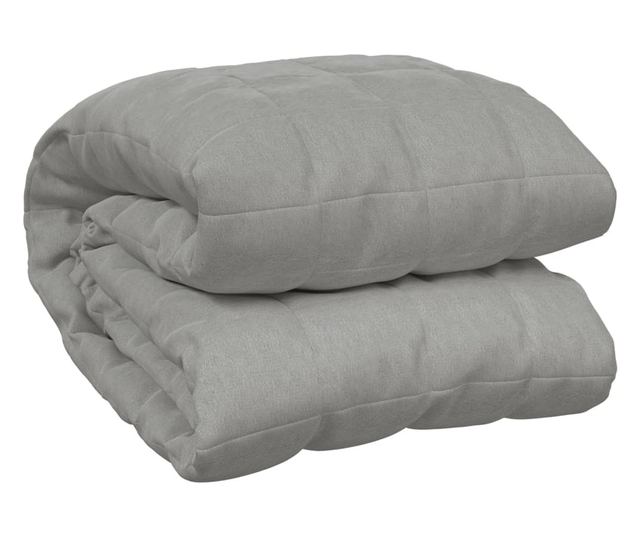 Утежечено одеяло, сиво, 137x200 см, 10 кг, текстил
