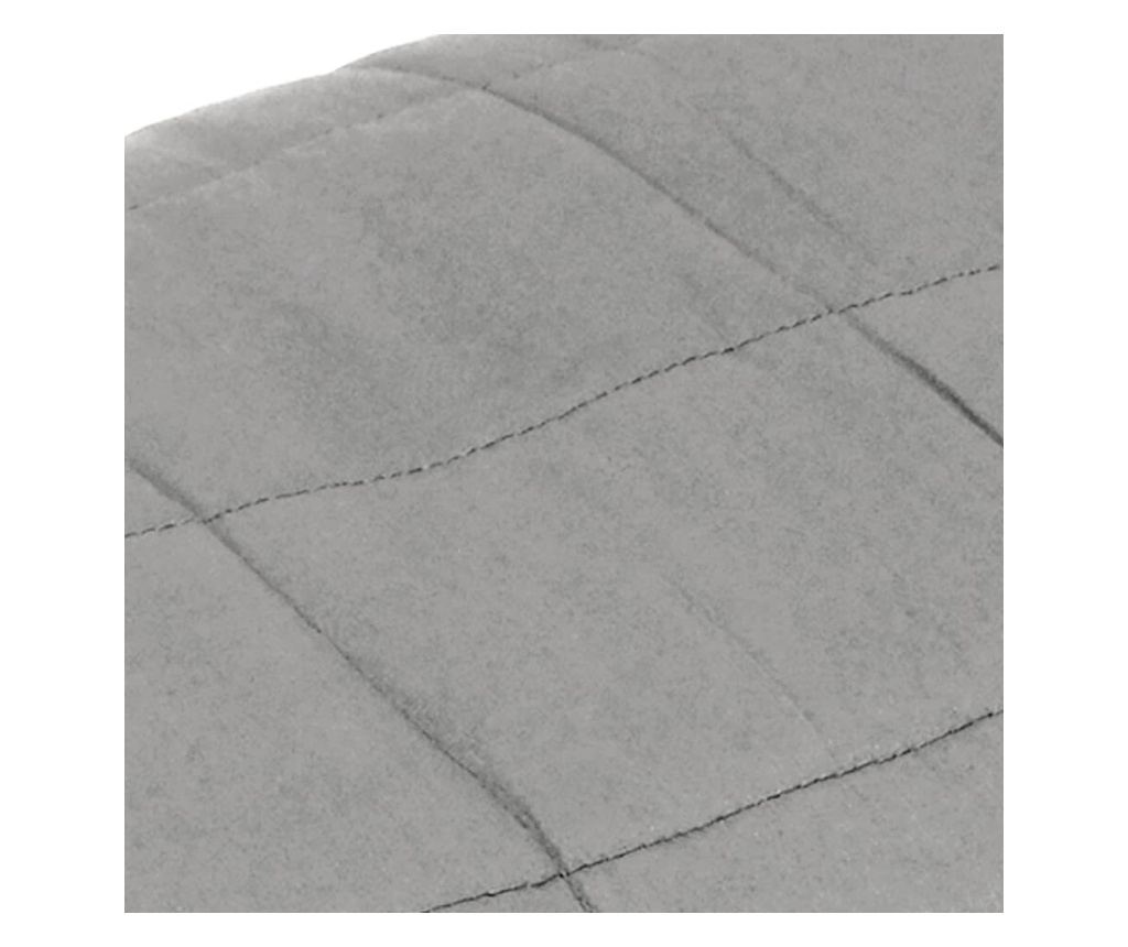 Тежест одеяло, сиво, 135x200 см, 10 кг, текстил - 4