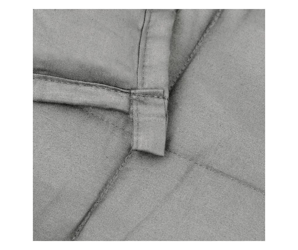 Weighted Blanket, Grey, 137x200 cm, 10 kg, Textile - 5