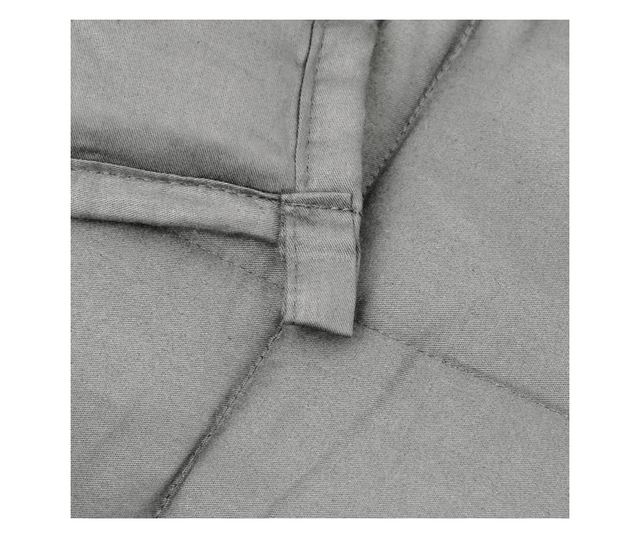 Утежечено одеяло, сиво, 137x200 см, 10 кг, текстил