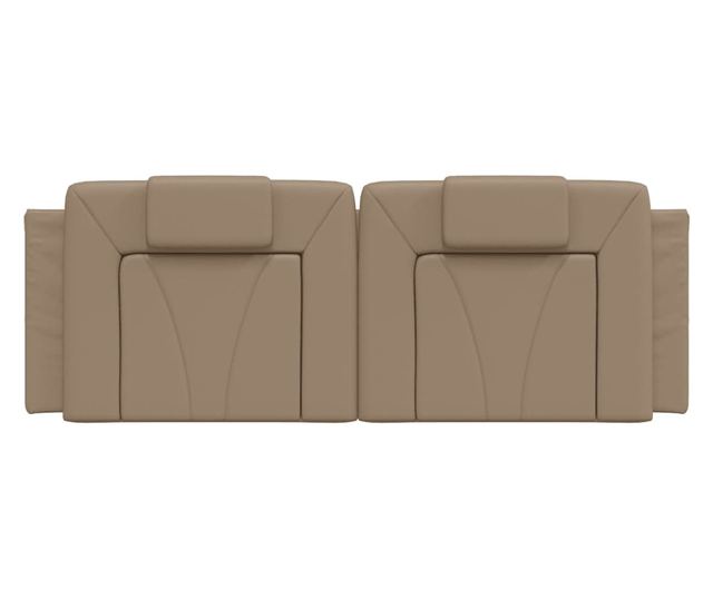 cappuccino színű műbőr fejtámla párna 140 cm