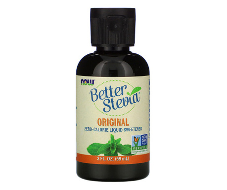 Supliment alimentar Now Foods Better Extract de Stevia lichid Original 59ml