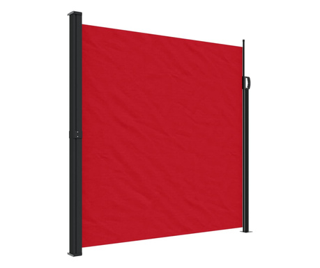piros behúzható oldalsó napellenző 200 x 500 cm