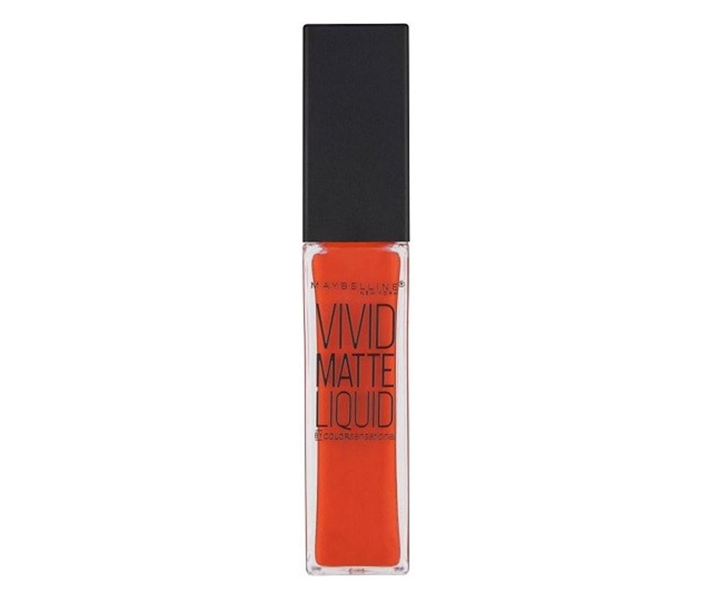 Šminka za ustnice, mat, Maybelline, Vivid Matte Liquid, 25 Orange Shot, 8 ml - 2