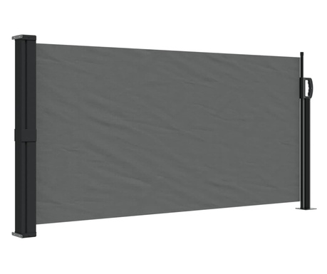 antracitszürke behúzható oldalsó napellenző 100 x 300 cm