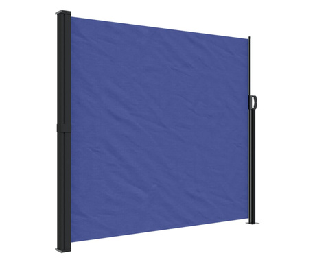 kék behúzható oldalsó napellenző 180 x 300 cm