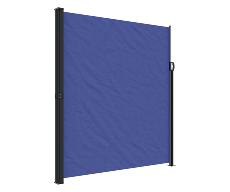 kék behúzható oldalsó napellenző 220 x 600 cm