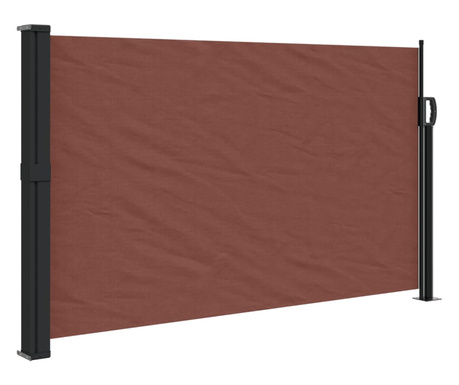 barna behúzható oldalsó napellenző 120 x 600 cm