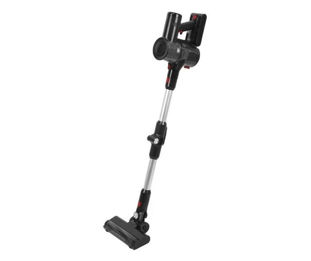 Aspirator wireless Oliver Voltz OV51001M, 150W, 2000mAh, 700ml, Braț casant, Ciclon, HEPA, Zgomot redus, Negru