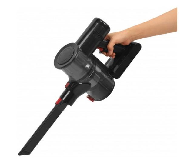 Aspirator wireless Oliver Voltz OV51001M, 150W, 2000mAh, 700ml, Braț casant, Ciclon, HEPA, Zgomot redus, Negru