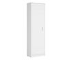 Dulap cu o Usa si 4 Polite, 200X45X45 cm, Culoare Alb din Pal de 18mm