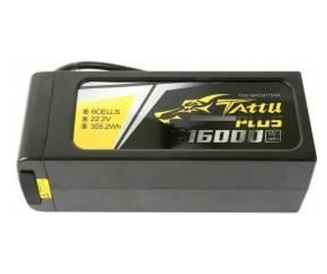 Tattu LiPo Plus 16000mAh 22.2V 15C 6S1P AS150 + XT150 akkumulátor (TAA16K6SP15AX)
