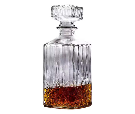 Sticla eleganta pentru bautura, lichior, whisky, 800 ml, transparent