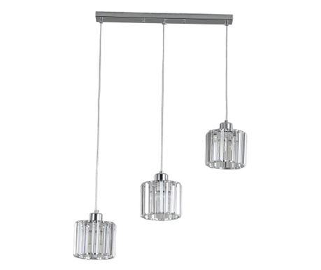 Agora Lighting, KWARC, viseča svetilka, 3 x E27, krom, Š: 61 cm