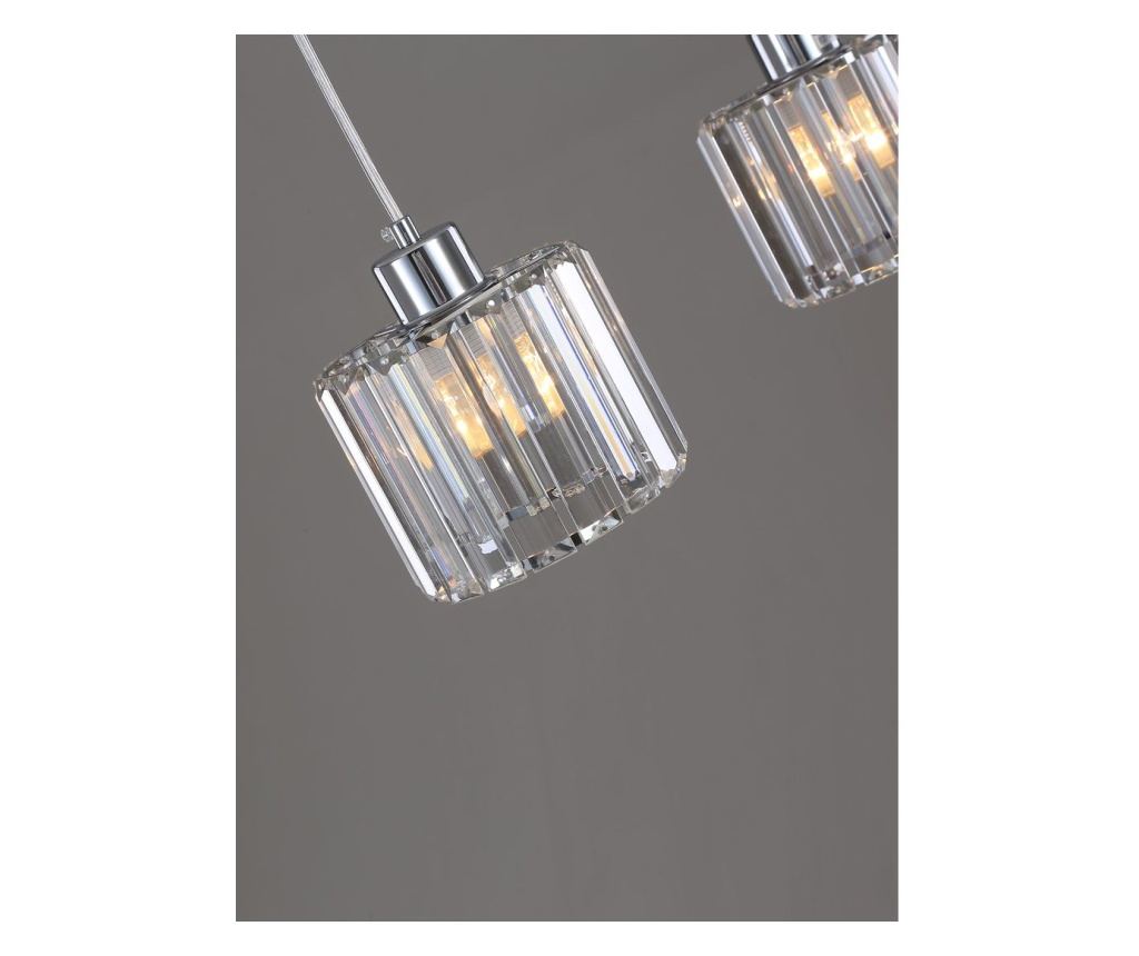 Agora Lighting, KWARC, viseča svetilka, 3 x E27, krom, Š: 61 cm - 2