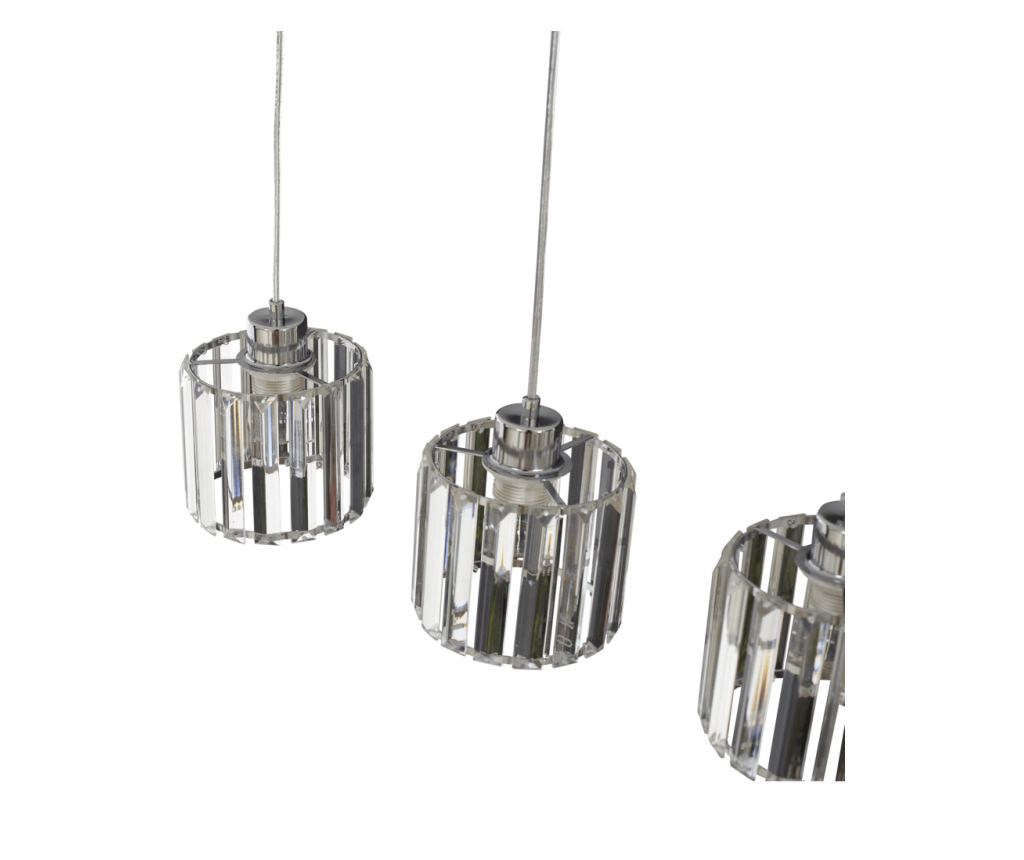 Agora Lighting, KWARC, viseča svetilka, 3 x E27, krom, Š: 61 cm - 3