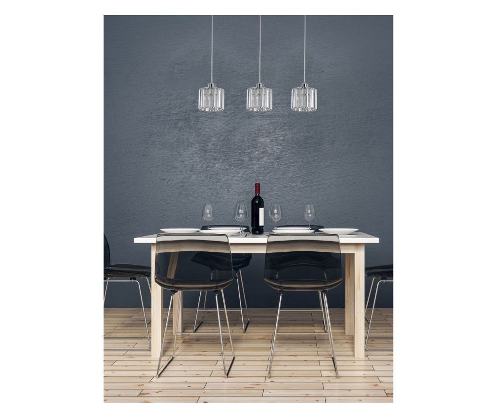 Agora Lighting, KWARC, viseča svetilka, 3 x E27, krom, Š: 61 cm - 7