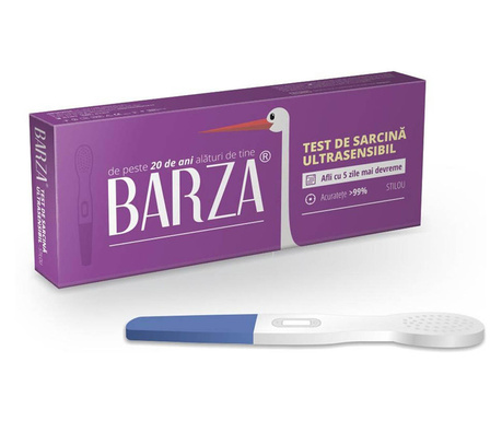 BARZA Card Ultra Sensitive, test de sarcina, stilou
