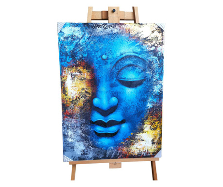 Tablou pictat manual Buddha - 80 cm