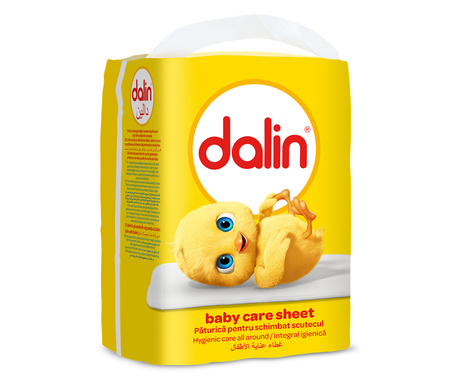 DALIN Baby, protectie absorbanta pentru pat, 60x90 cm, 1 buc