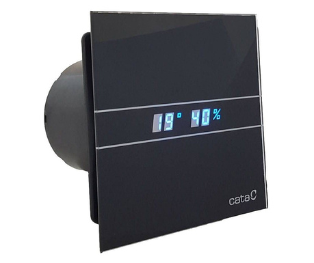 Cata E-100 GTH BK szellőztető ventilátor fekete (00900602)