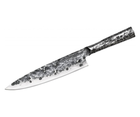 Cutit bucatar Samura-Meteora, otel damasc VG10, 20.9 cm, argintiu/negru