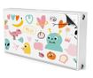 Magnet Muralo, decor radiator, monstri colorati, de basm stil pentru camera unui copil 100x60