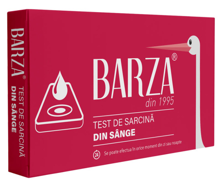 BARZA, test de sarcina, din sange, 1 buc
