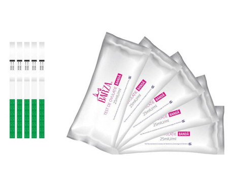BARZA Strip, Pachet test ovulatie 5 buc + test sarcina 1 buc