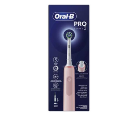 Oral-B Pro 3 3000 Cross Action Elektromos fogkefe - Rózsaszín