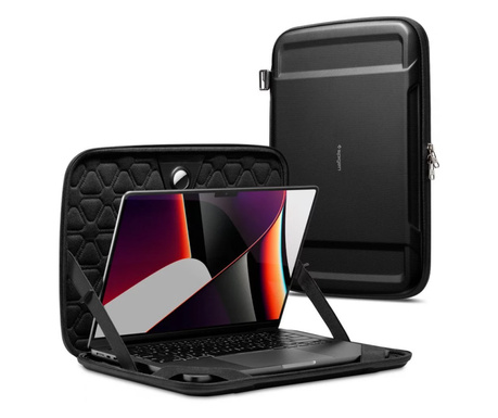 Spigen Rugged Armor Pouch Pro 15"-16" Notebook táska - Fekete