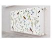 Magnet Muralo, decor radiator, Frunze delicate, natura pasari de camp 110x60