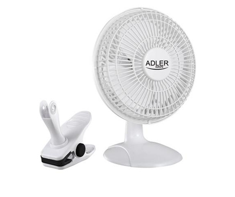 Adler AD 7317 Asztali ventilátor - Fehér