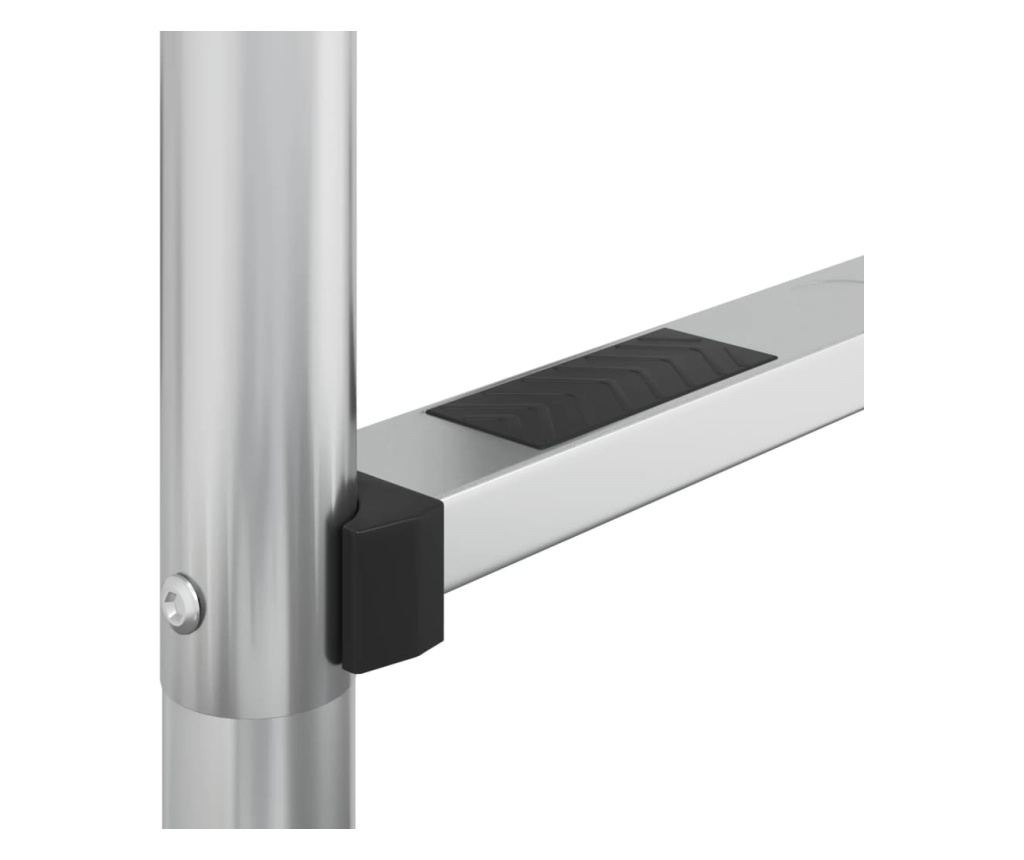 304-es rozsdamentes acél medencelétra 54 x 38 x 184,5 cm - 5