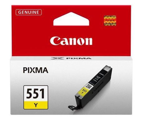 Резервна касета за принтер Canon Cli-551 Цвят Жълт Капацитет 330стр.