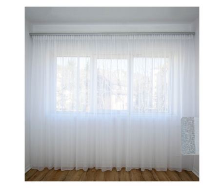 Perdea Texturata Kristal Alb, Decolis, 1buc, 700x250cm