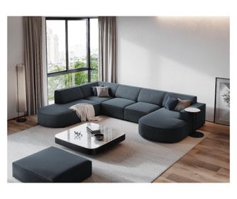 Levi kotni kavč Panoramic Velvet