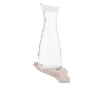Carafa Zeller, sticla, 10x26 cm, 900 ml, gri