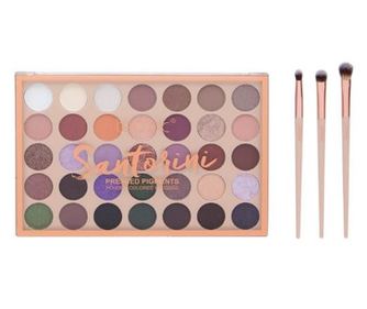 Set ličil, paleta 35 senčil in 3 čopiči za nanos, Technic, Santorini, vegansko