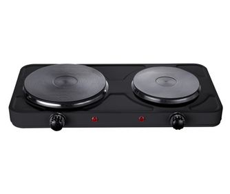 Plita electrica dubla Rosberg R51445ID, 2500 W, 5 trepte, Negru