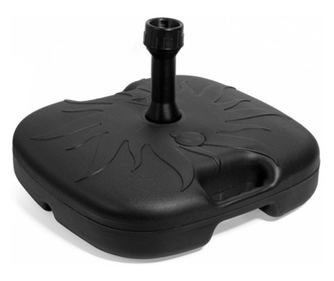 Suport umbrela de soare, 41.5x41.5 cm, potrivit pentru tevi pana la 3.2 cm, plastic, negru