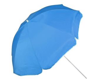 Umbrela bleu ciel pentru piscina, plaja si terasa, diametru 1.8 m, structura metal, factor de protectie 30, uni